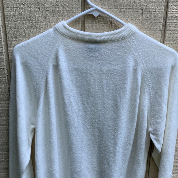 Vtg Designers Originals Winter White Cardigan Sweater Sz S button-up MADE IN USA - Picture 12 of 16